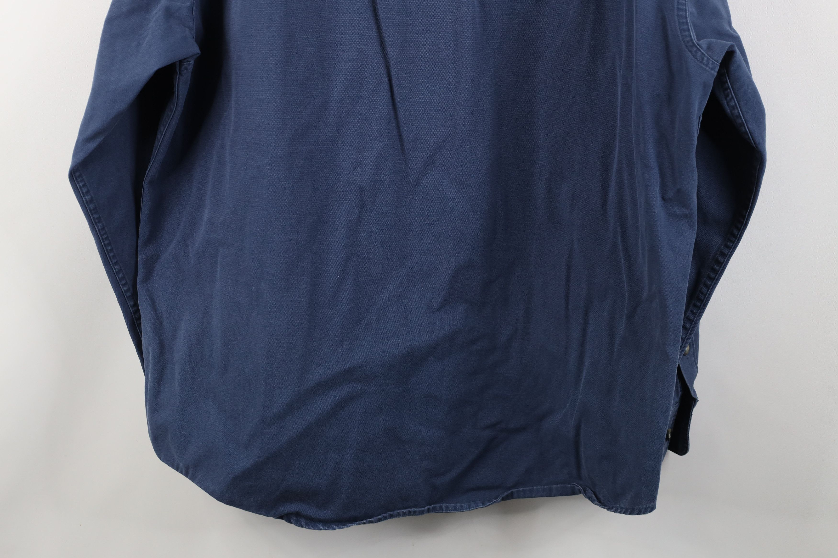 Cabelas Vintage 90s Cabelas Heavyweight Canvas Button Shirt Blue Size US L / EU 52-54 / 3 - 16 Thumbnail