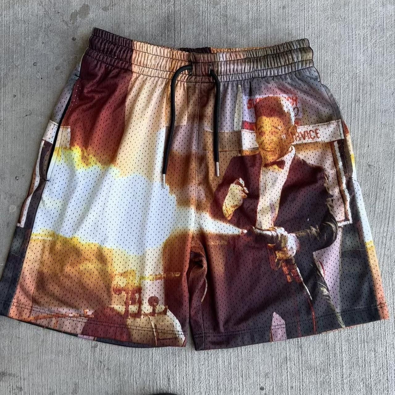 Rucking Fotten Rucking Fotten Point Break Movie Basketball Shorts Size US 30 / EU 46 - 1 Thumbnail