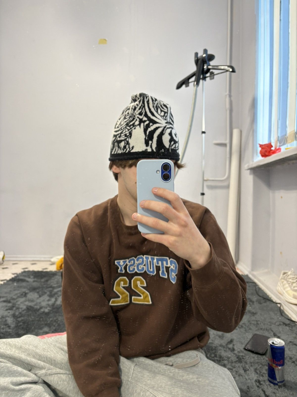 Japanese Brand Spyder Beanie GorpCore Y2K Fleece Hat Size ONE SIZE - 3 Thumbnail