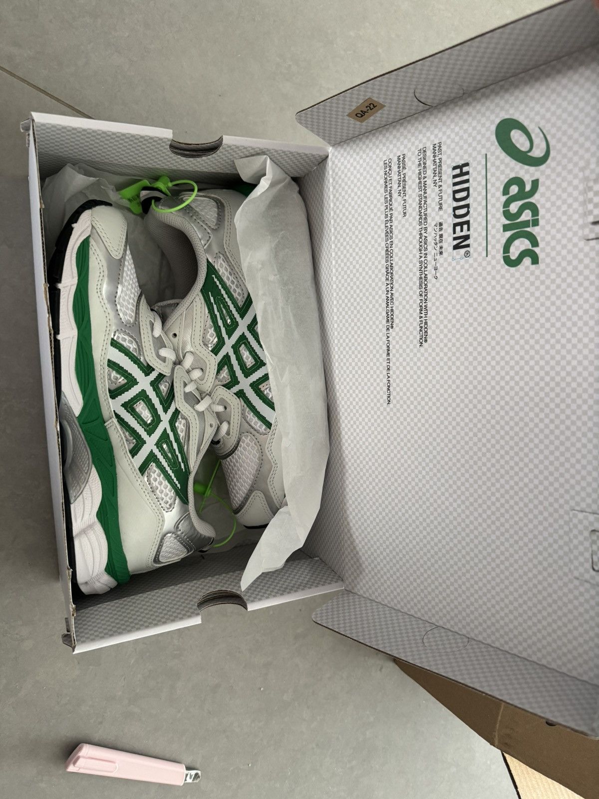 image of Ny Hidden X Asics Shoes in Green, Women's (Size 7.5)