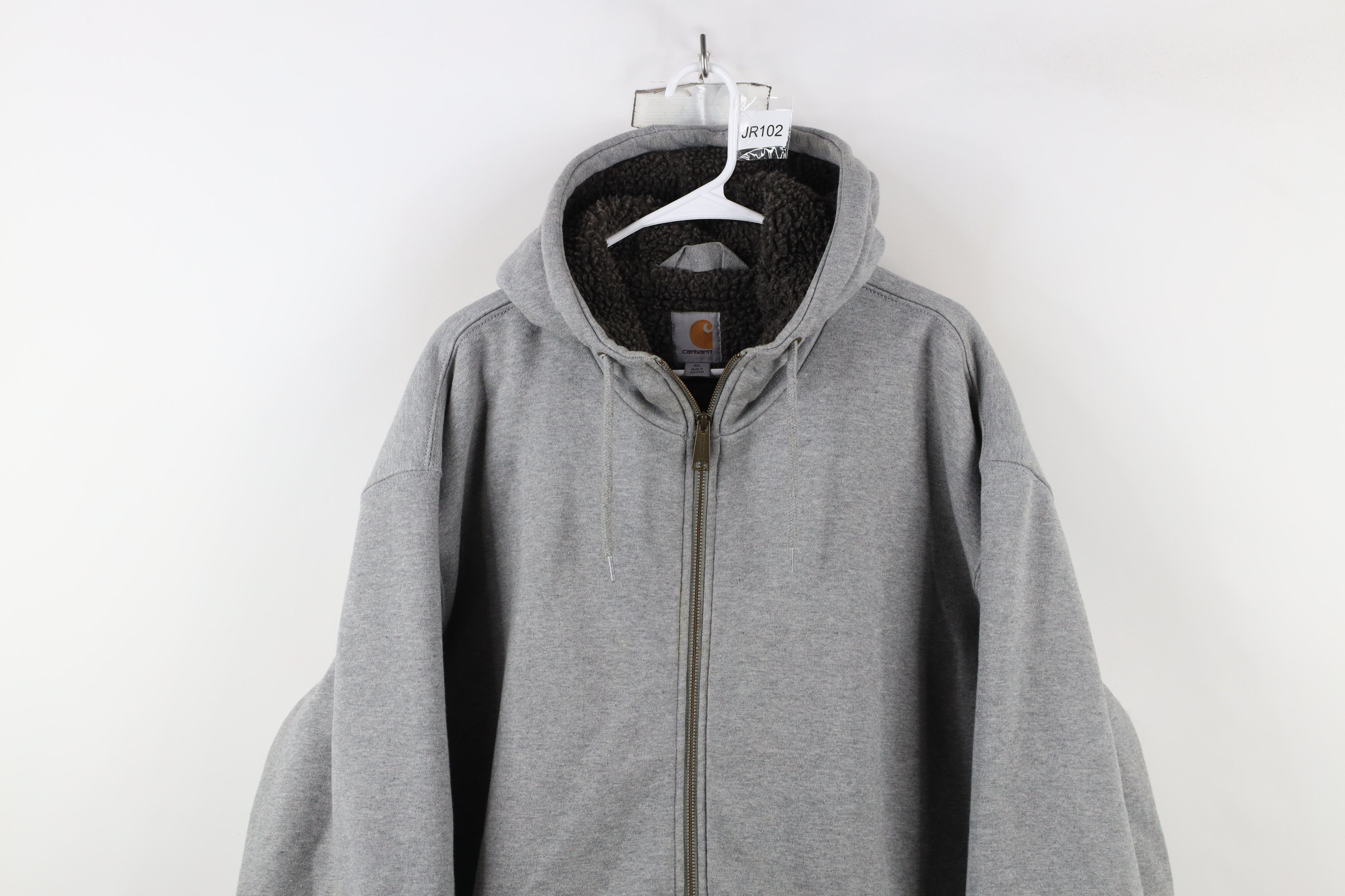 Carhartt × Vintage Vintage Y2K Carhartt Fleece Lined Hoodie Sweatshirt Jacket Size US XL / EU 56 / 4 - 2 Thumbnail
