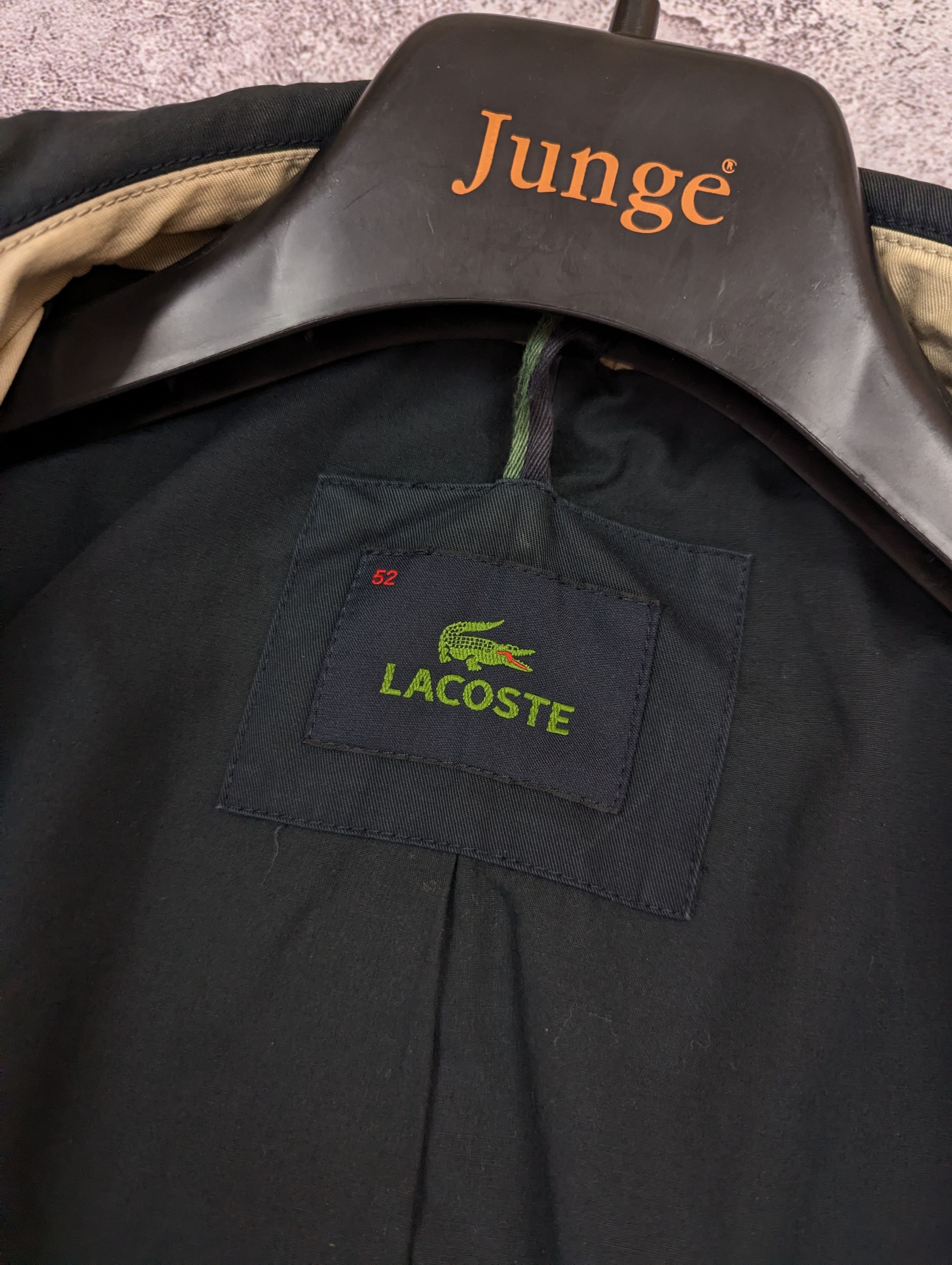 Lacoste VTG Lacoste Faded Distressed Trench Coat 52 Size US L / EU 52-54 / 3 - 14 Thumbnail