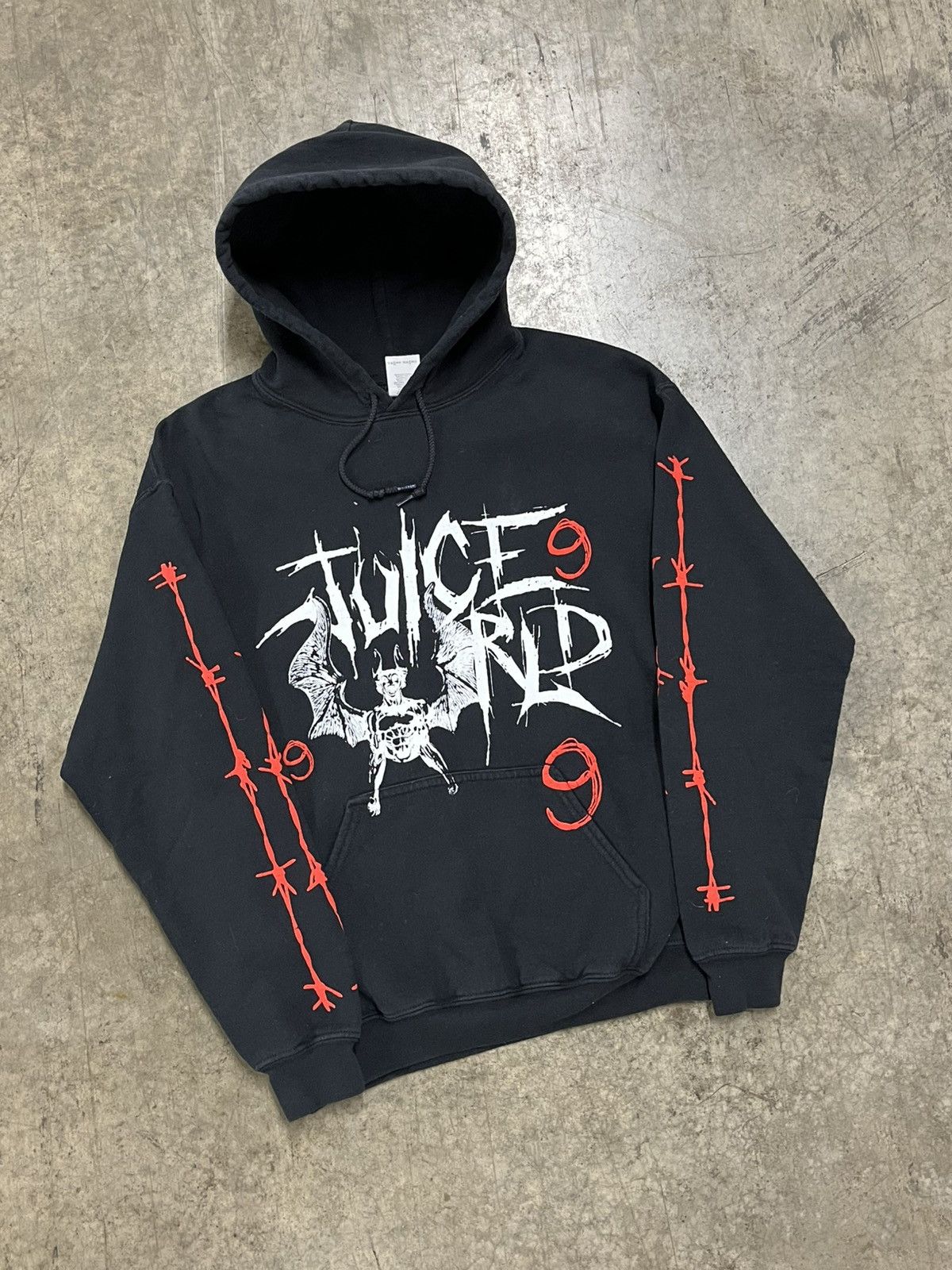 Vintage Juice wrld 999 bat grunge hoodie rare hype streetwear music Size US M / EU 48-50 / 2 - 2 Thumbnail