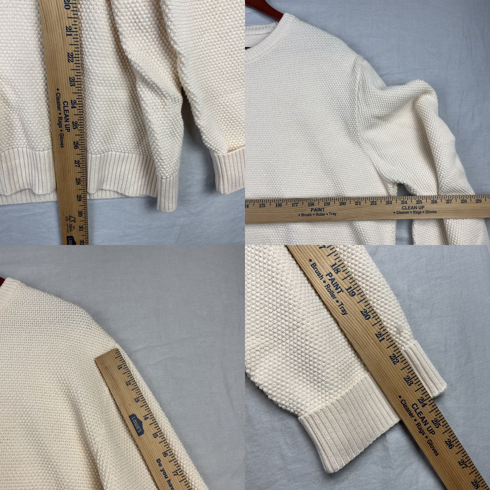 Vintage Octobre Editions Sweater Mens 3XL Beige Chuck Honeycomb Waffle Knit Sweatshirt Š Size US XXL / EU 58 / 5 - 8 Thumbnail