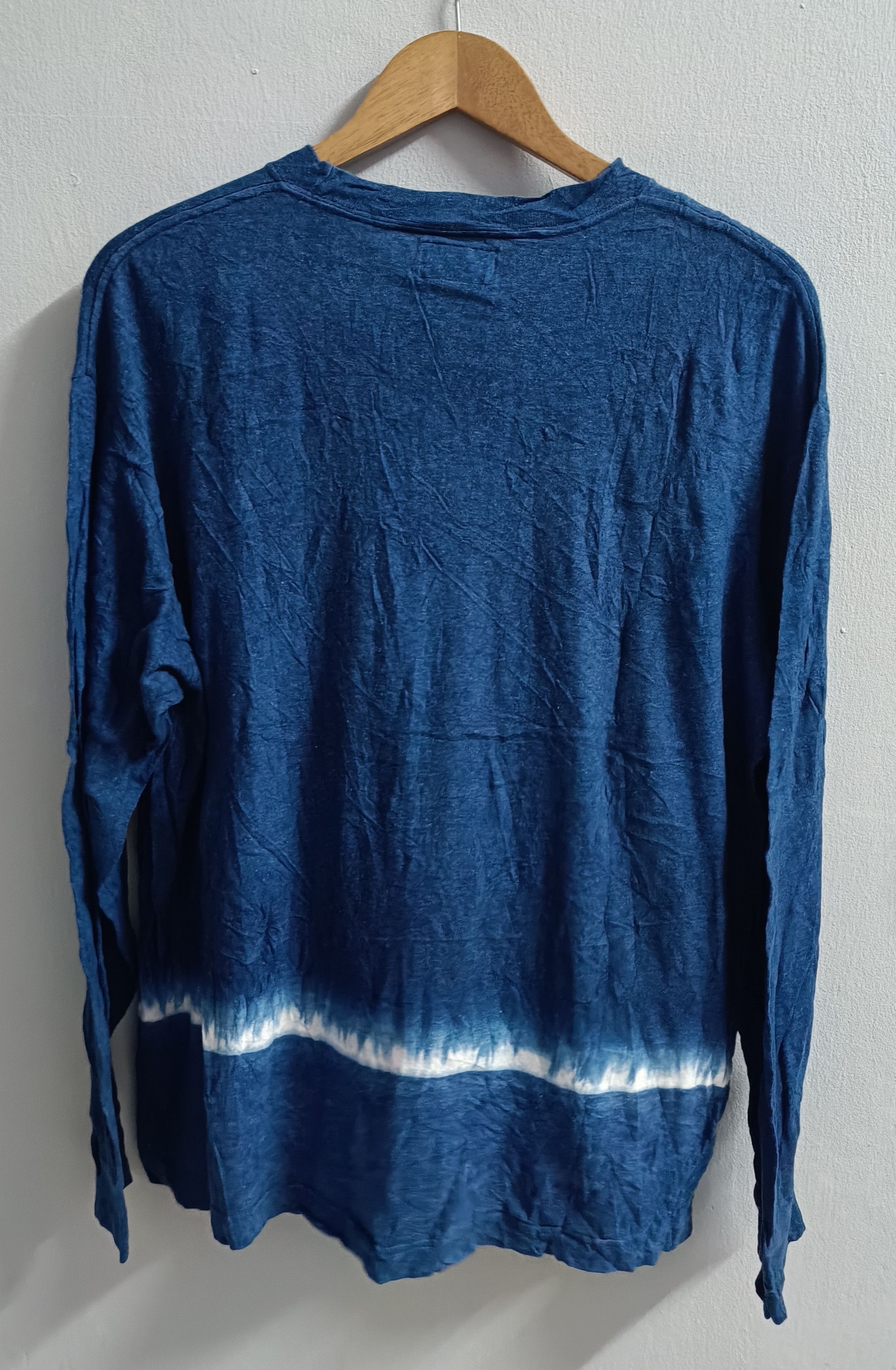 Blue Blue Japan 🔥🔥Rare Blue blue Japan Tie Dye Long Sleeve Tee Size US L / EU 52-54 / 3 - 2 Thumbnail