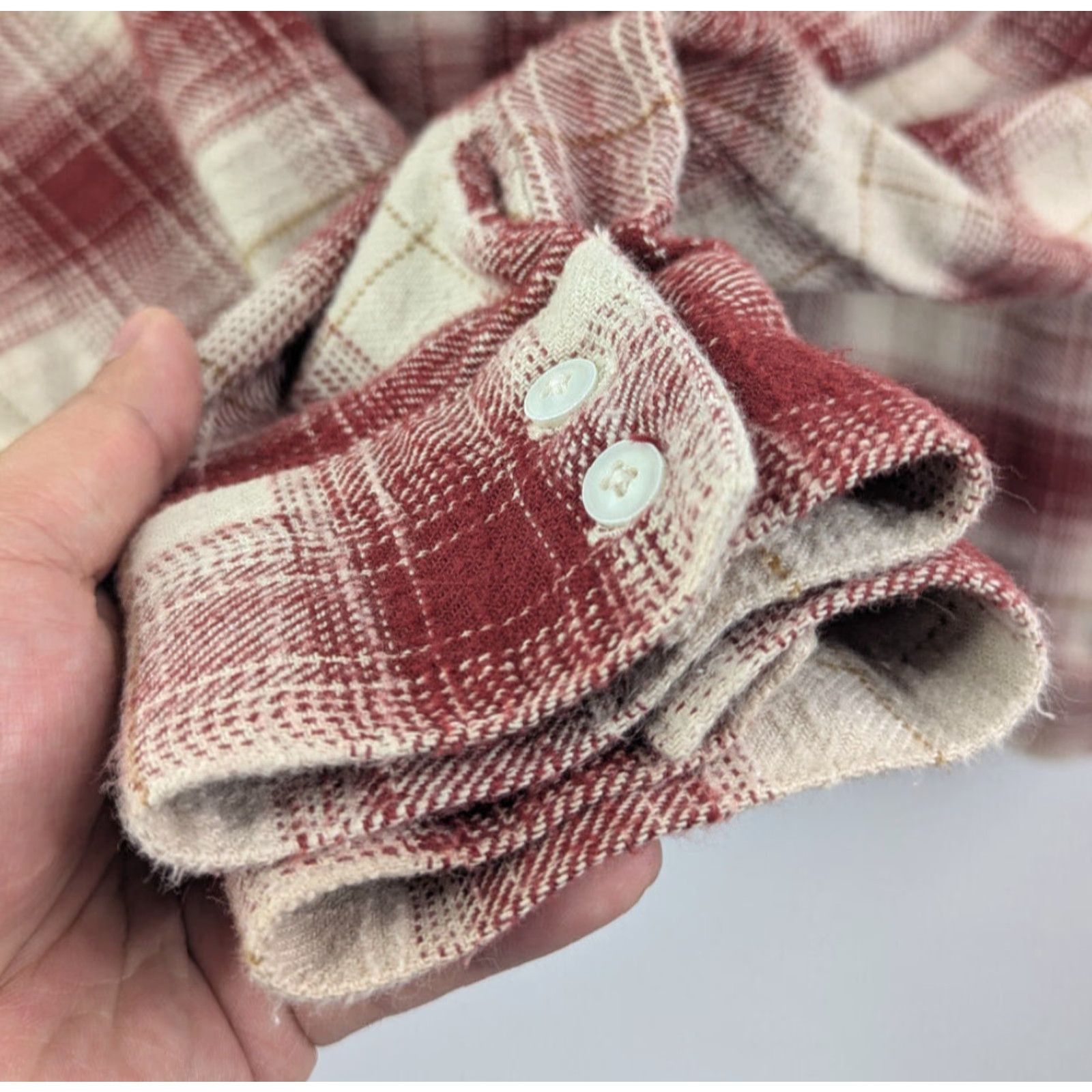 Vintage AG Adriano Goldschmied Smith Shirt Jacket Shacket Plaid Cocoa Red M Women Shirt Jacket Casual Vintage No Size M / US 6-8 / IT 42-44 - 3 Thumbnail