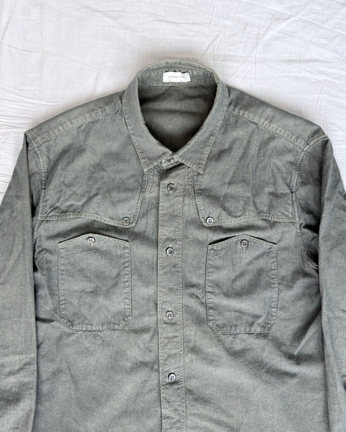 Balenciaga Balenciaga by Nicolas Ghesquière 2010 Military Button Up Size US M / EU 48-50 / 2 - 2 Thumbnail