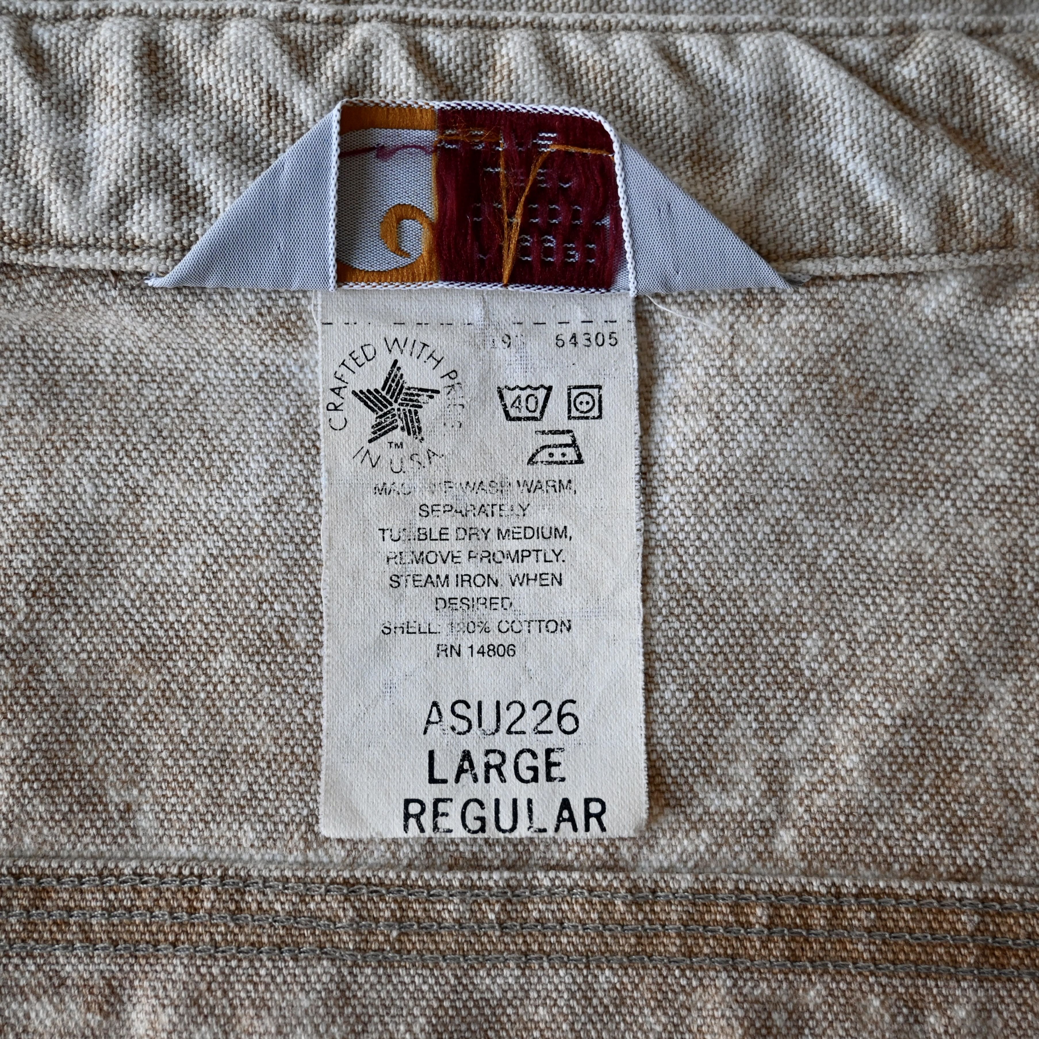 Carhartt VTG Carhartt acid brown duck work shirt, made in USA Size US L / EU 52-54 / 3 - 15 Thumbnail