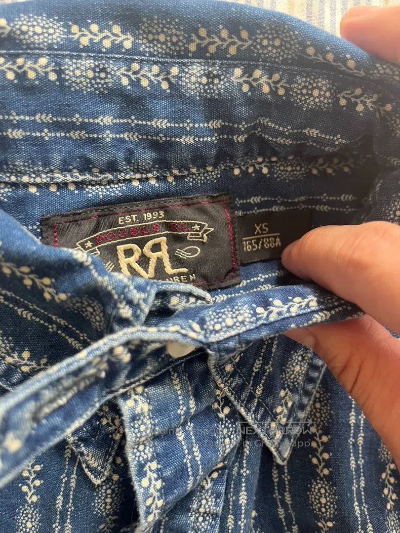 RRL Ralph Lauren RRL Ralph Lauren Classic vintage wheat ear flower blue dye Size US XS / EU 42 / 0 - 4 Thumbnail