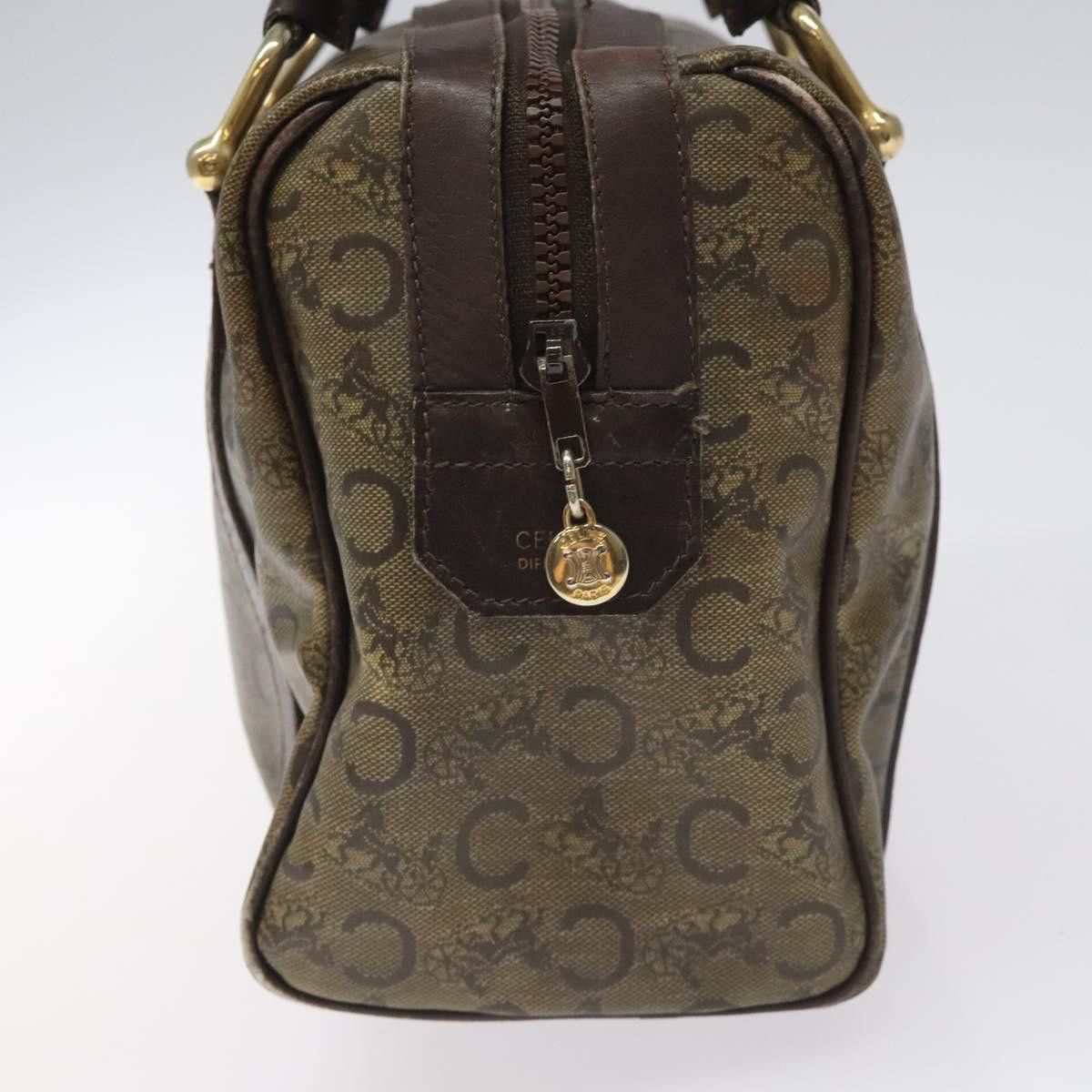 Celine CELINE C Sulky Hand Bag Pvc Dark Brown Gold Size ONE SIZE - 4 Thumbnail