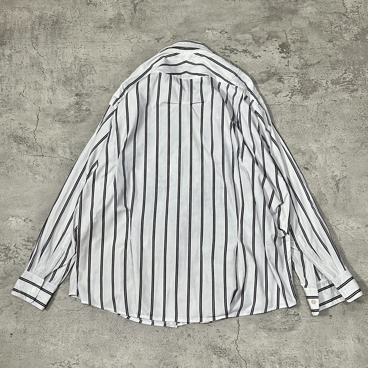 N.Hoolywood N.Hoolywood Random Tacked LS Shirt Stripe - White Size US XL / EU 56 / 4 - 3 Thumbnail