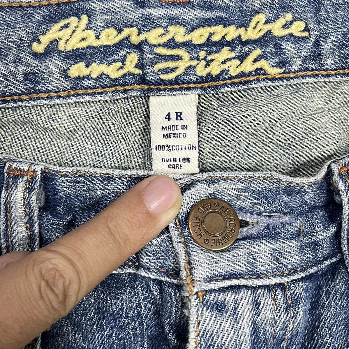 Abercrombie & Fitch Y2k flare abercrombie & fitch Punk Distressed Jeans Size 29" - 9 Thumbnail