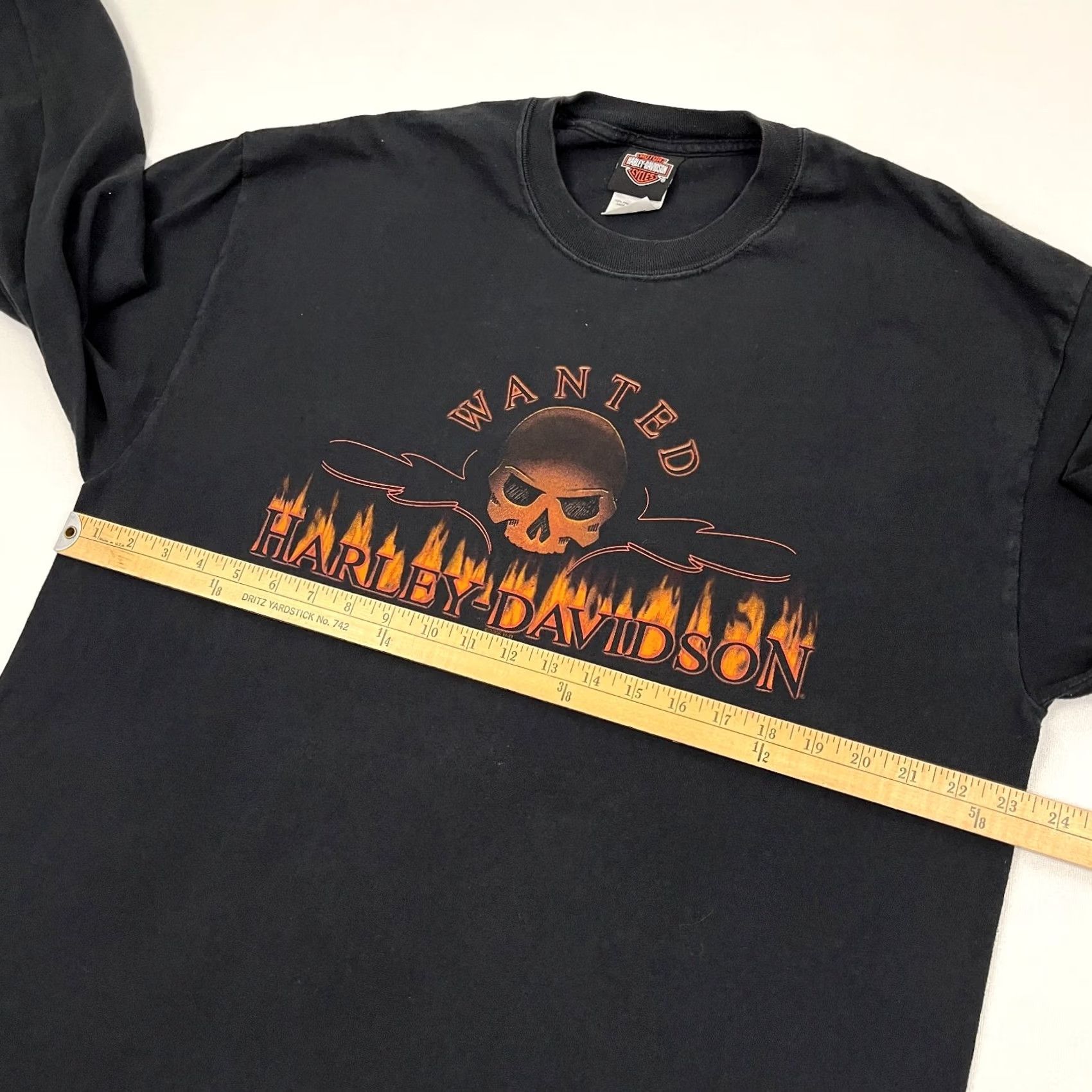 Harley Davidson VINTAGE Harley-Davidson Shirt Mens XL Black Fire Flames Biker Long Sleeve 2006 VTG Size US XL / EU 56 / 4 - 7 Thumbnail