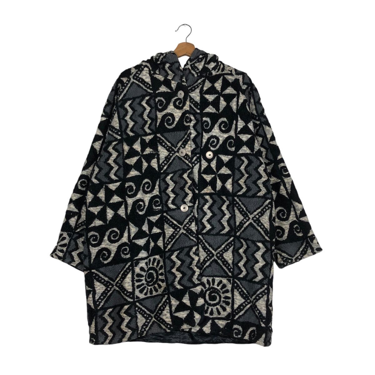 Japanese Brand × Vintage 📌Vintage Lanatura Goldwin Button Jacket Native Navajo Aztec Size US L / EU 52-54 / 3 - 13 Thumbnail
