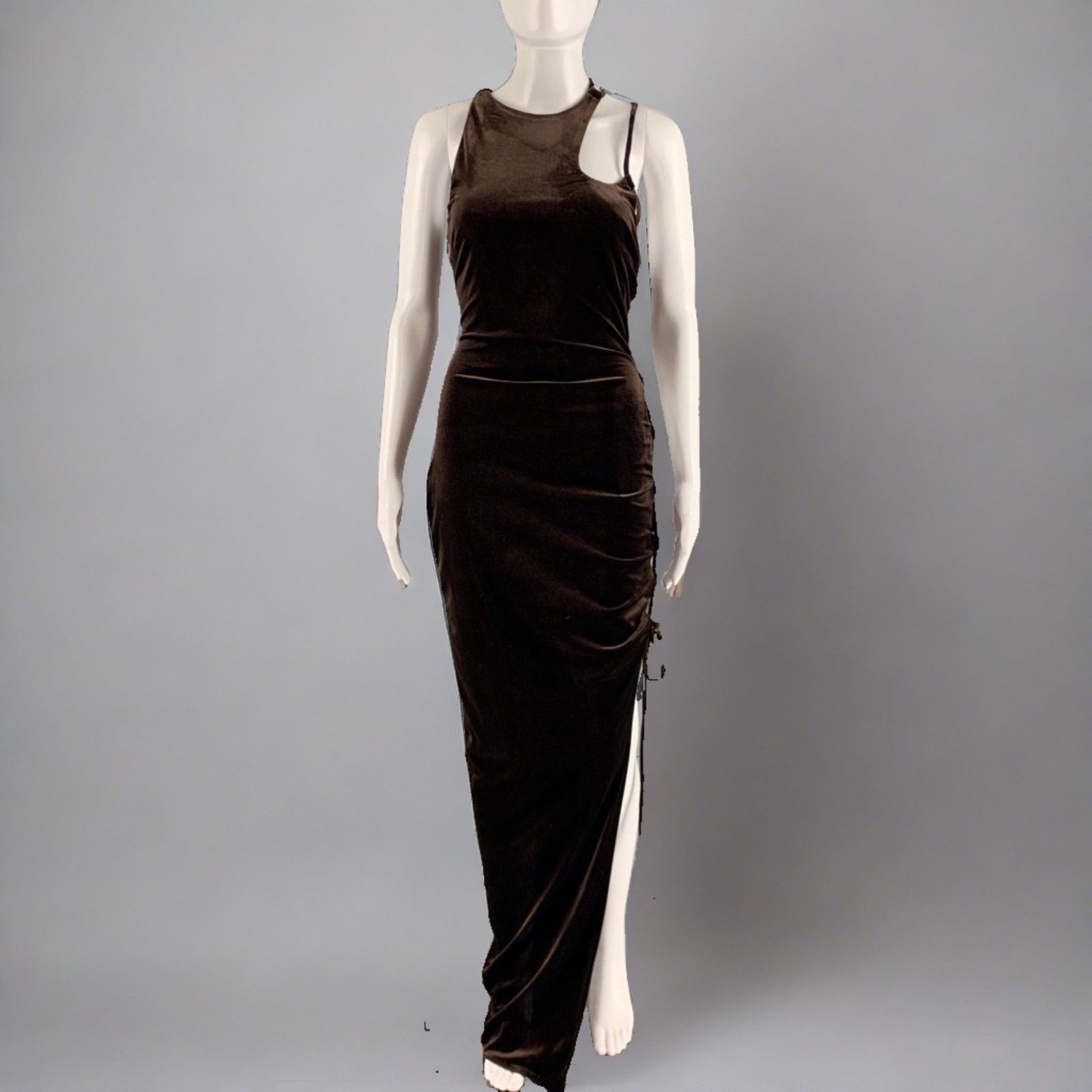 MONSE MONSE Size 2 Brown Polyester Blend Gown Size XS / US 0-2 / IT 36-38 - 1 Thumbnail