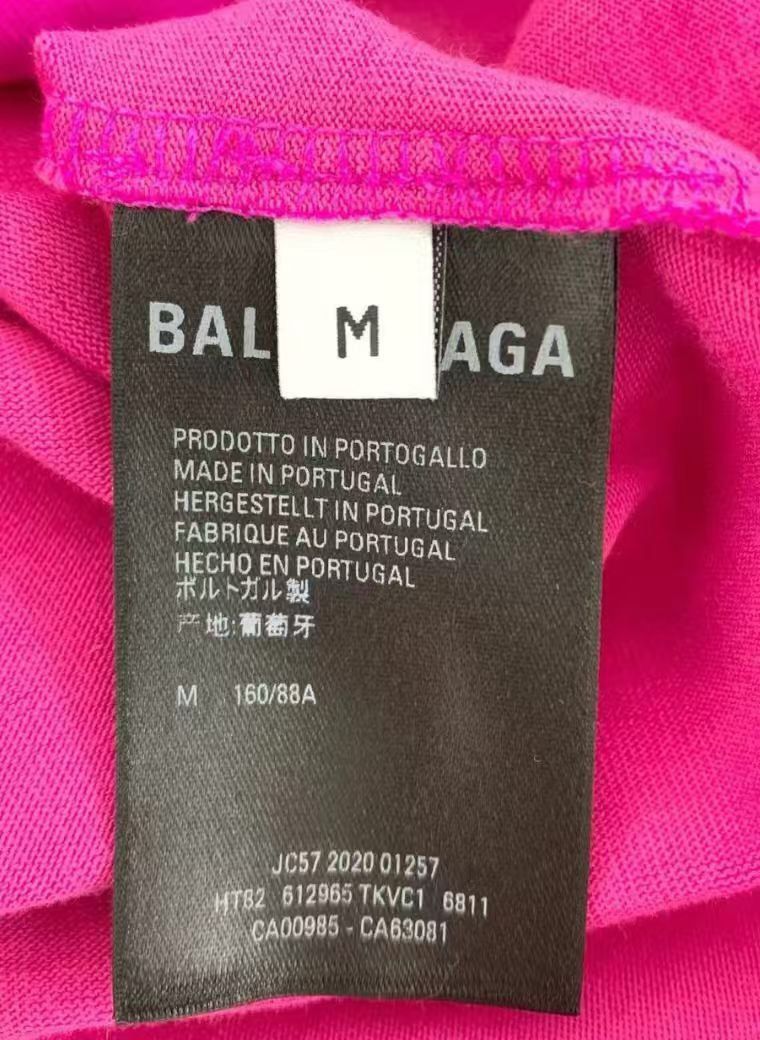 Balenciaga Balenciaga dragon fruit color logo short sleeved shirt Size M / US 6-8 / IT 42-44 - 7 Thumbnail