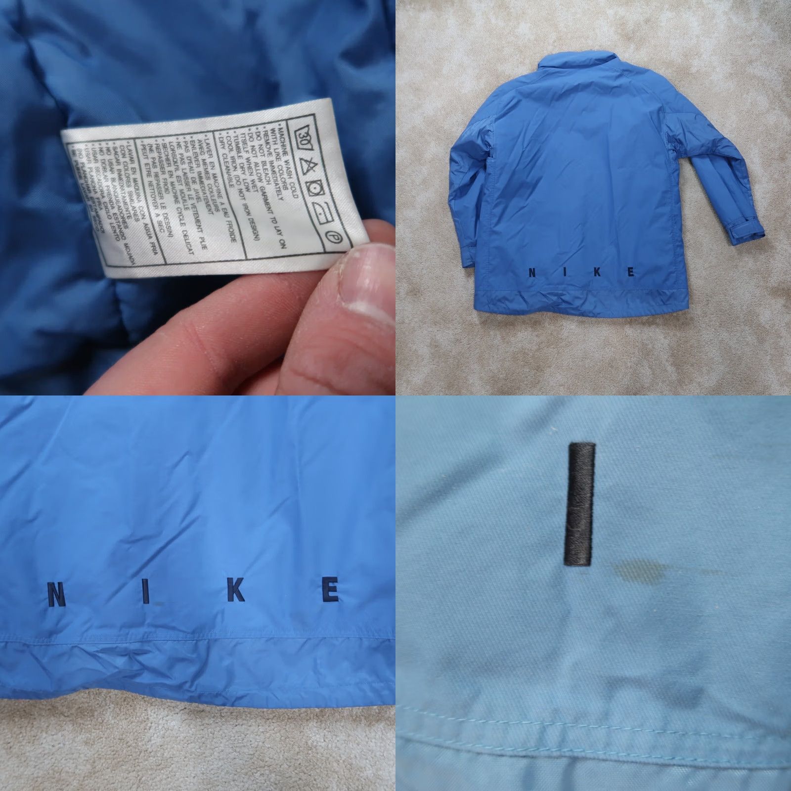 Nike Nike Jacket Mens XL Full Zip Insulated Knit Cotton Polyester Blue Football Overcoat Pockets Size US XL / EU 56 / 4 - 8 Thumbnail