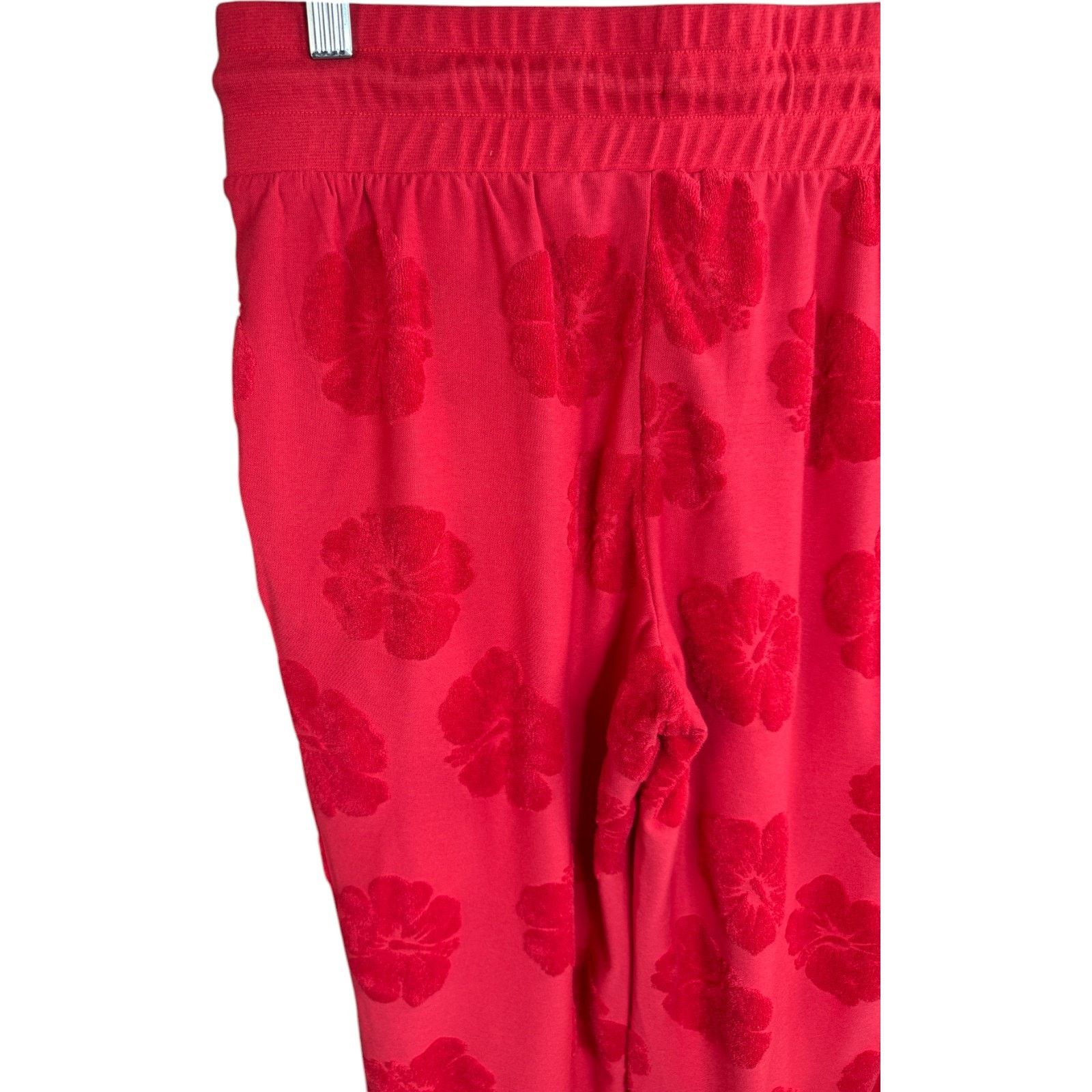 Other Anybody Jacquard French Terry Cropped Pants Hibiscus X-Small Size 26" / US 2 / IT 38 - 8 Thumbnail