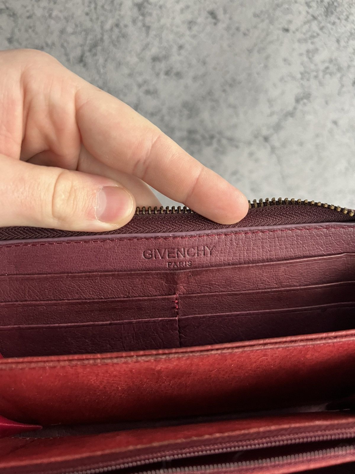 Givenchy Givenchy Leather Wallet Purse Red Luxury Size ONE SIZE - 12 Thumbnail