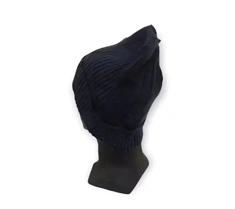 Edwin × Vintage Japanese Brand Edwin Knit Big Logo Beanie Hat Size ONE SIZE - 3 Thumbnail