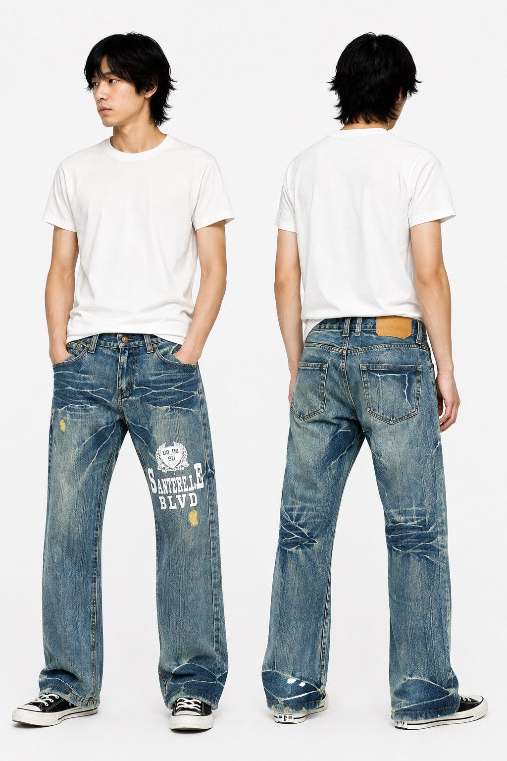 Hysteric Glamour Japanese Point Loma Sawtelle BLVD Stonewash Jeans Size US 32 / EU 48 - 1 Thumbnail