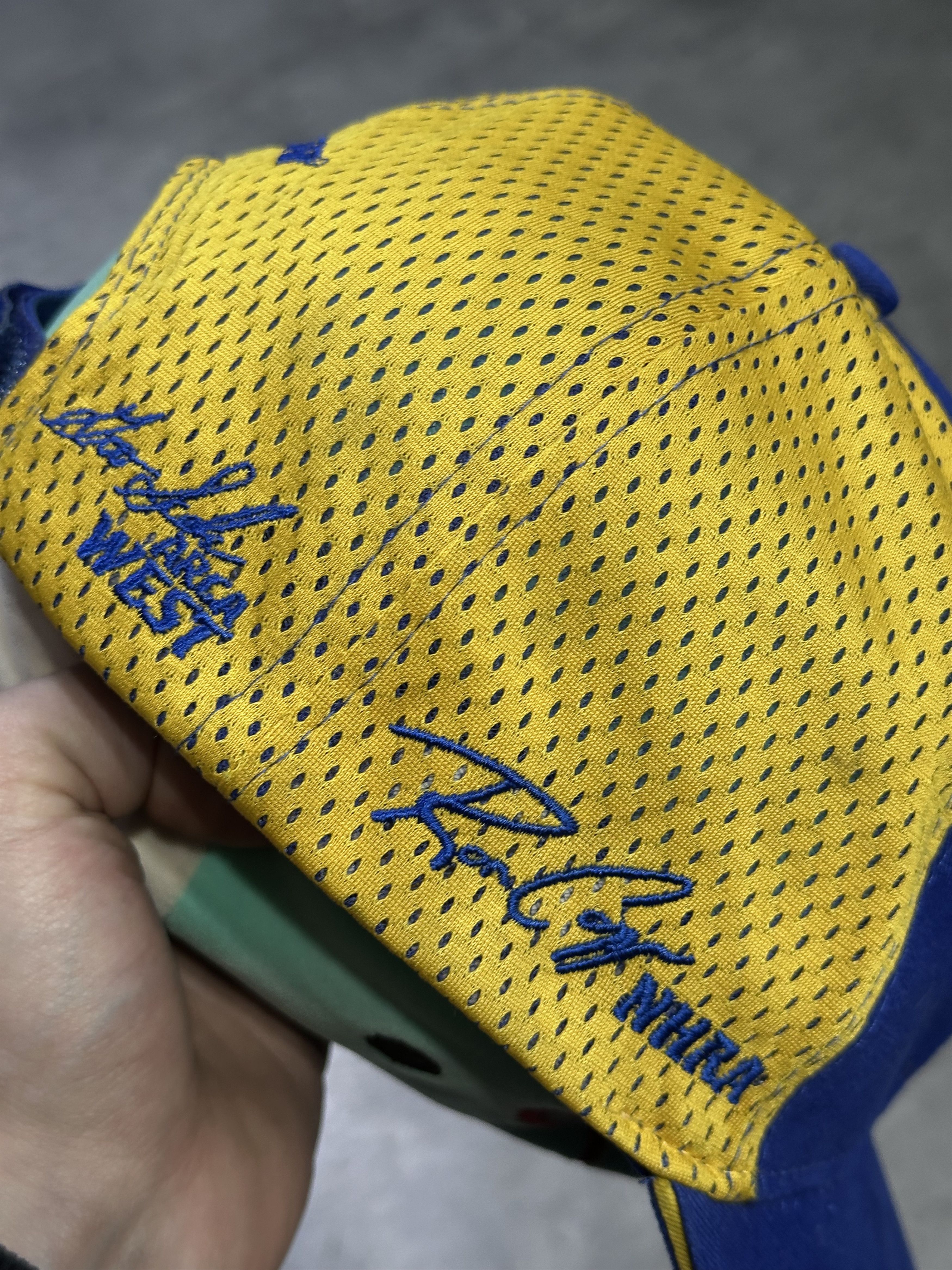 NASCAR NAPA racing nascar hat yellow blue Size ONE SIZE - 2 Thumbnail