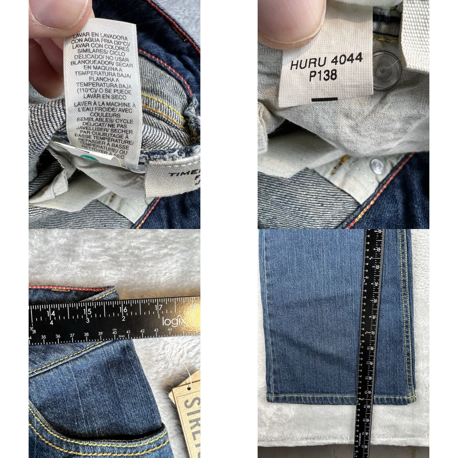 Vintage DNKY Times Square Jeans Dark Wash Stretch Blue Jeans 30 Regular Mens Womens Juniors 90s Bohemian City Size 30" / US 8 / IT 44 - 8 Thumbnail