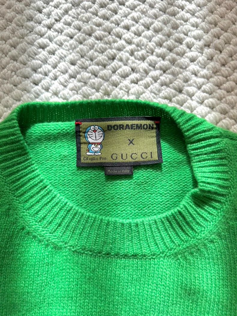 Gucci Gucci Green robot cat cartoon pattern sweater long-sleeved Size US S / EU 44-46 / 1 - 4 Thumbnail