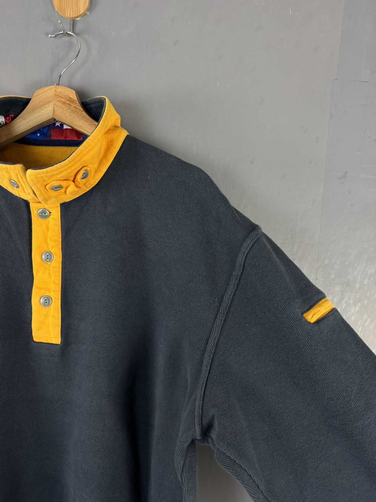 Japanese Brand × Vintage JAPANESE DESIGN ORVIS HALF BUTTON SWEATSHIRT Size US M / EU 48-50 / 2 - 2 Thumbnail