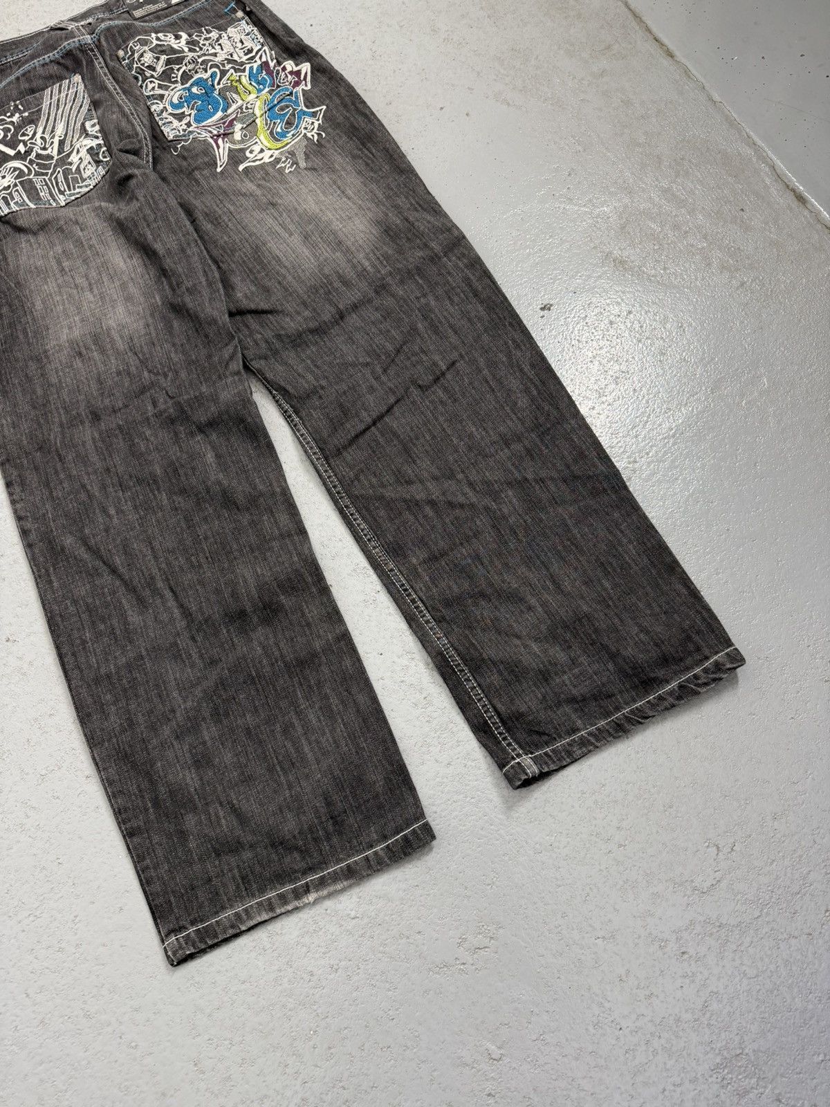 Southpole Vintage Southpole Comic Embroidered Logo Skate Y2K Jeans Size US 32 / EU 48 - 2 Thumbnail