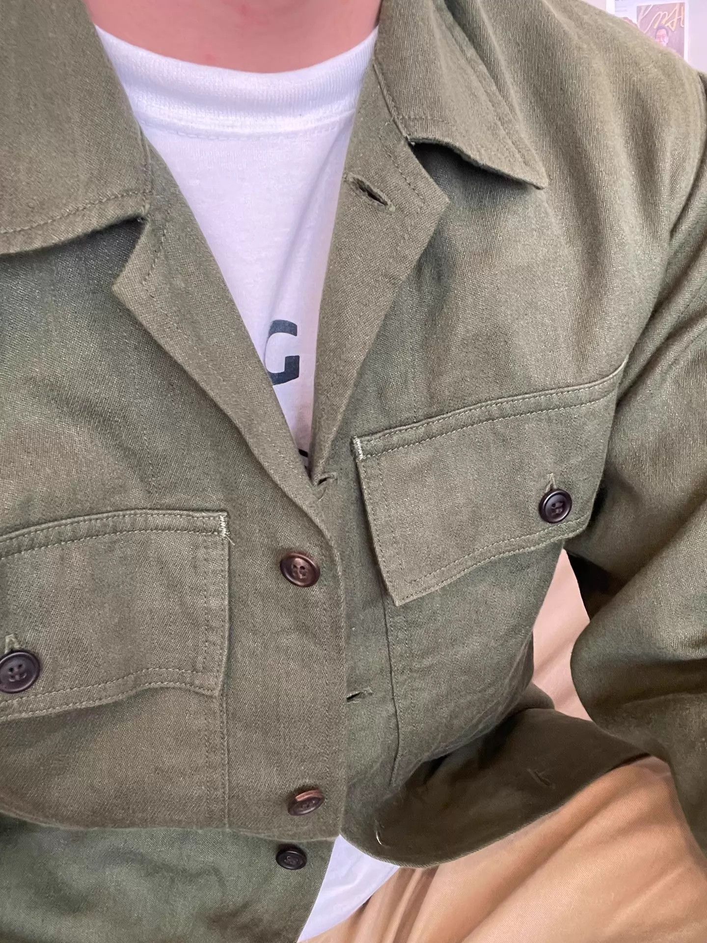Visvim VISVIM 22SS CARDWELL L/S Olive 3 Wool-Linen Military Work Shirt Size US L / EU 52-54 / 3 - 1 Thumbnail