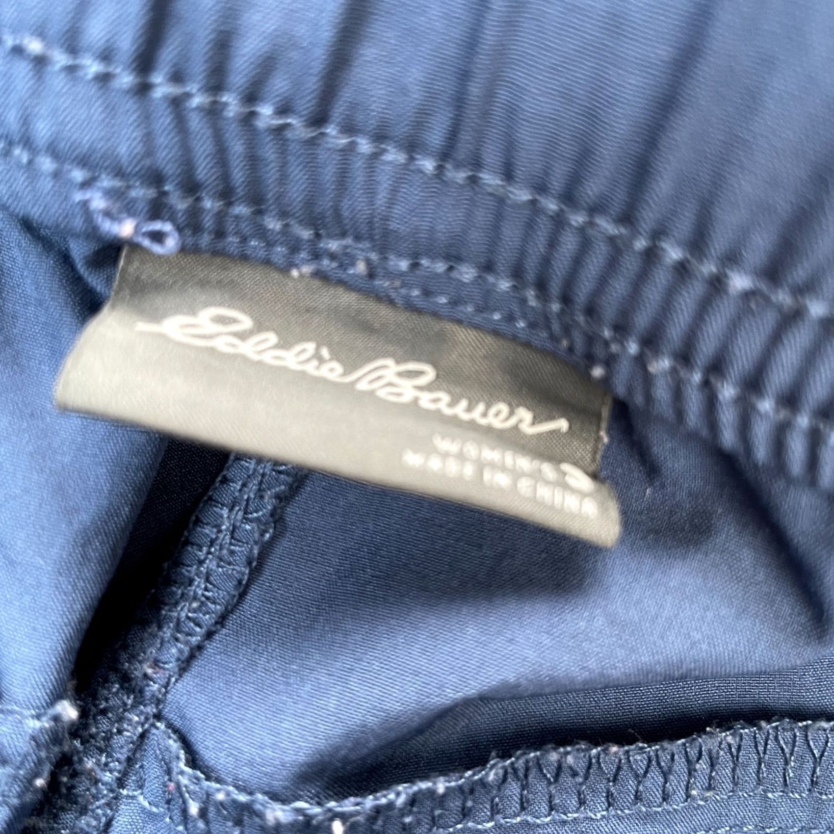 Eddie Bauer Eddie Bauer Pants Womens Small Blue Ankle Straight Leg Stretch Logo Hiking Size 30" / US 8 / IT 44 - 3 Thumbnail