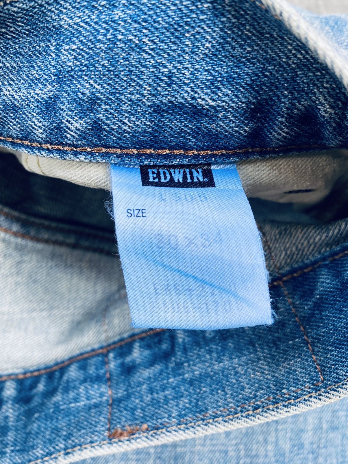 Edwin Vintage Edwin 505z Orange Tag Selvedge Denim Pants Size US 30 / EU 46 - 14 Thumbnail