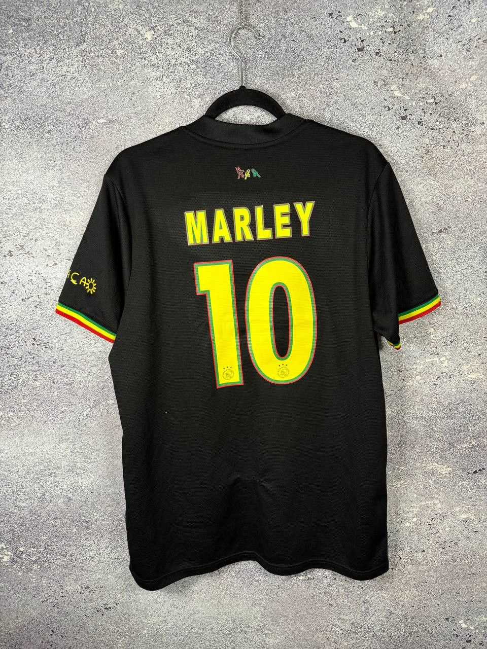 Vintage MARLEY Vintage AJAX 2021/22 Third Fan Soccer Jersey Size US XXL / EU 58 / 5 - 12 Thumbnail