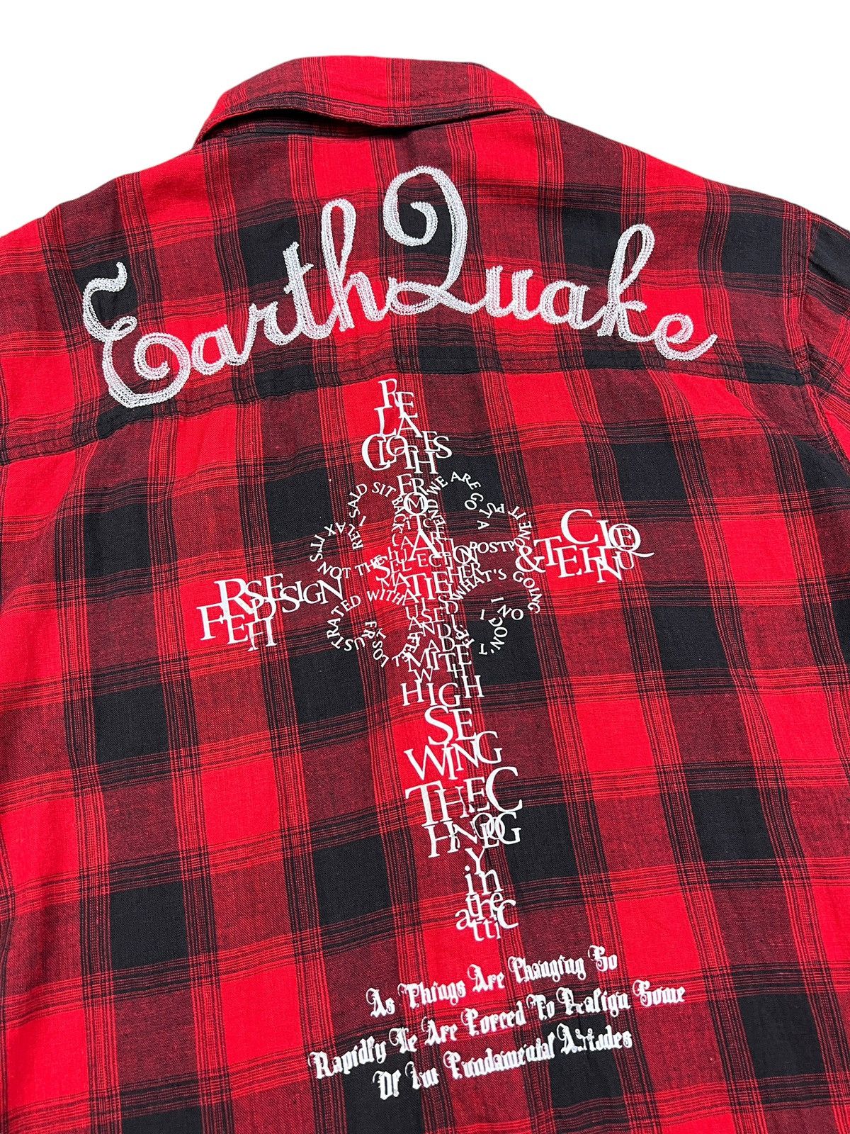 If Six Was Nine × In The Attic × Japanese Brand In The Attic Tartan Cross Poem Hooded Button Shirt Size US S / EU 44-46 / 1 - 9 Thumbnail