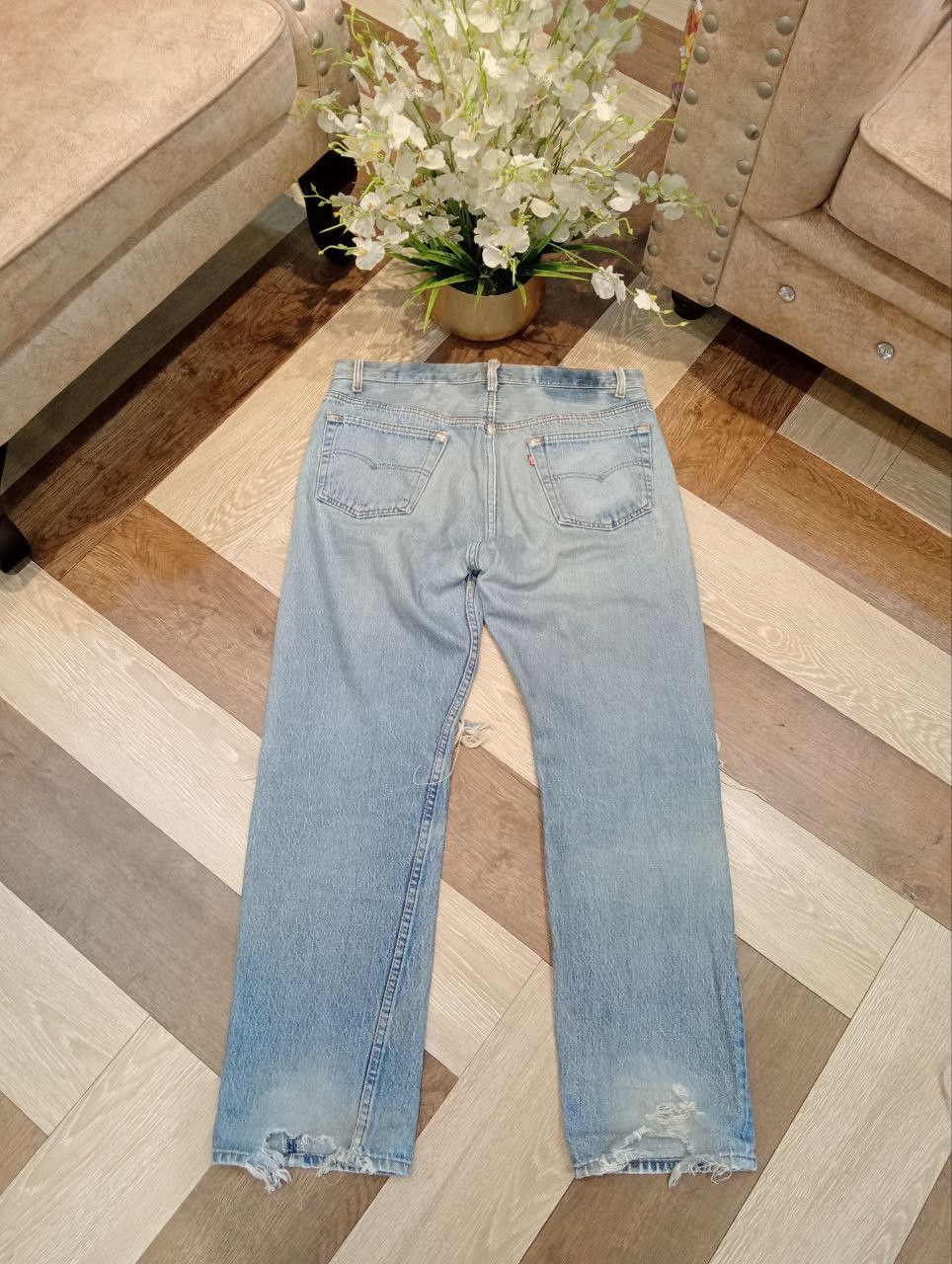Levi's Vintage Clothing LEVI'S VINTAGE 501 DISTRESSED JEANS - SIZE 36 BLUE Size US 36 / EU 52 - 13 Thumbnail