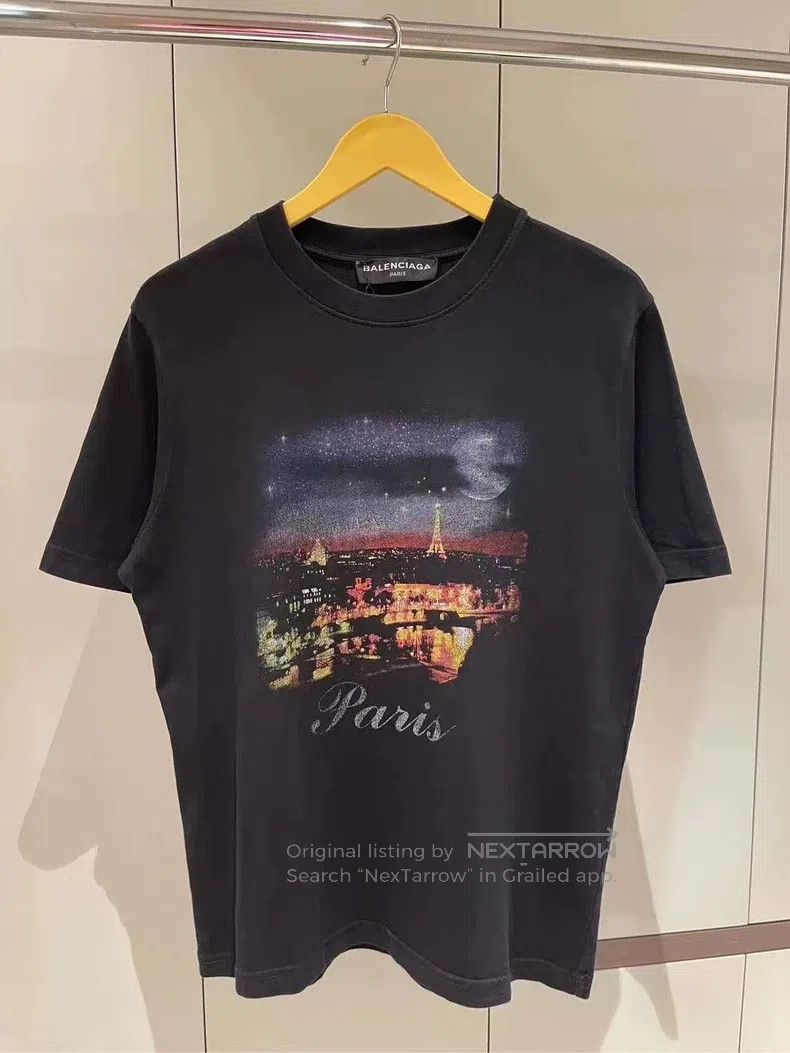Balenciaga Balenciaga Black Night Scene Short Sleeve T-Shirt Size US S / EU 44-46 / 1 - 2 Thumbnail