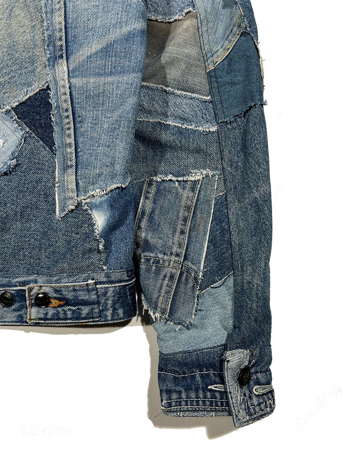 Greg Lauren GREG LAUREN RECONSTRUCTED DENIM JACKET Size US L / EU 52-54 / 3 - 6 Thumbnail