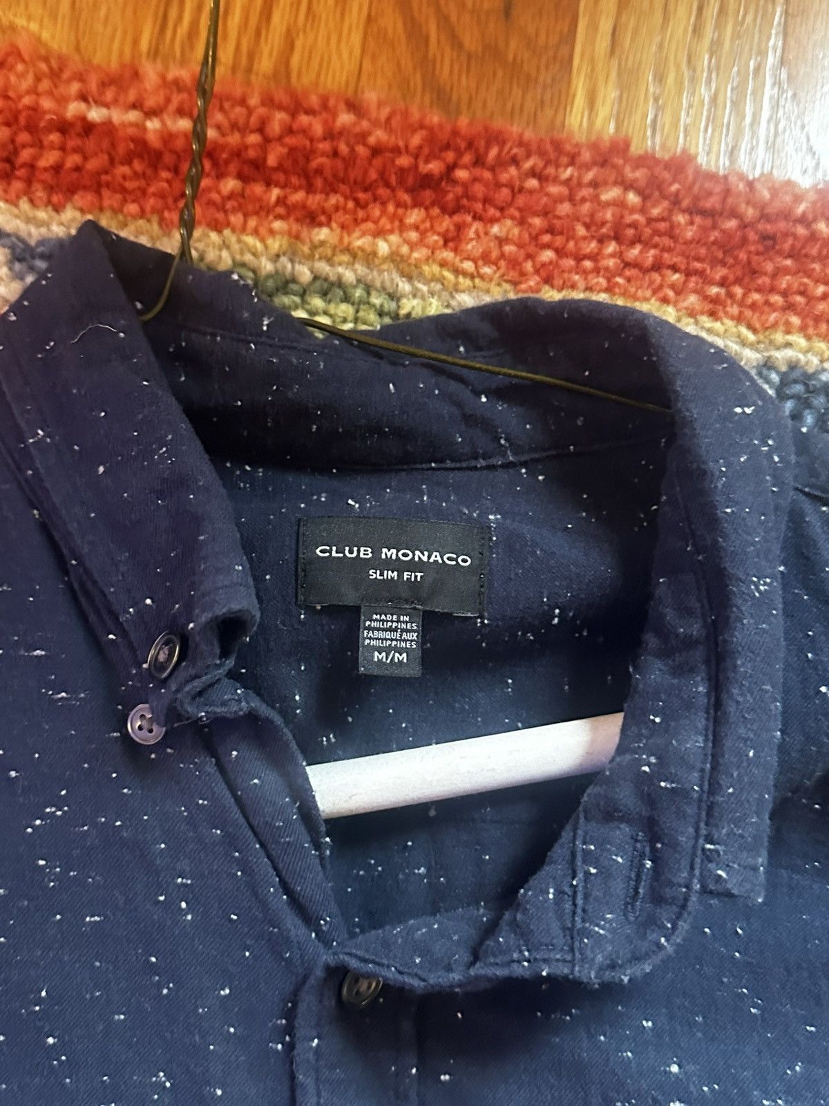 Club Monaco Club Monaco Donegal Flannel Navy Size US M / EU 48-50 / 2 - 2 Thumbnail