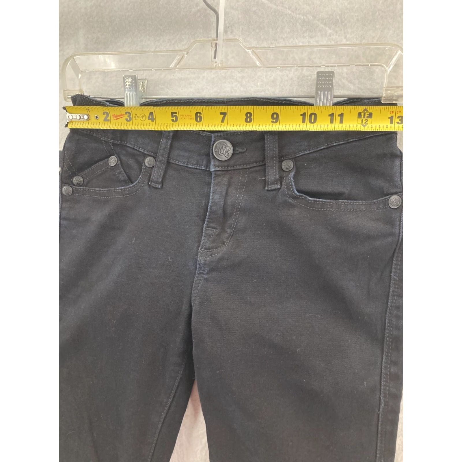 Vintage Rock & Republic Jeans Cassandra 2M Black Denim Bootcut Regular Size 26" / US 2 / IT 38 - 3 Thumbnail