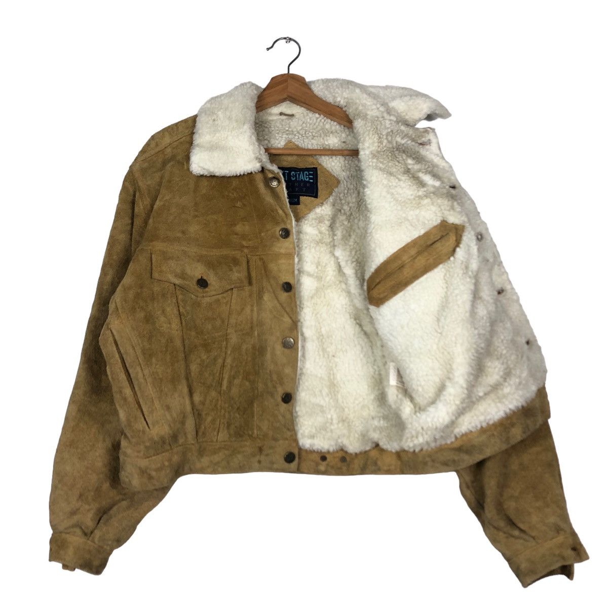 Issey Miyake 🔥Vintage Cropped Biker Leather Jacket Next Stage Sherpa Size US M / EU 48-50 / 2 - 11 Thumbnail