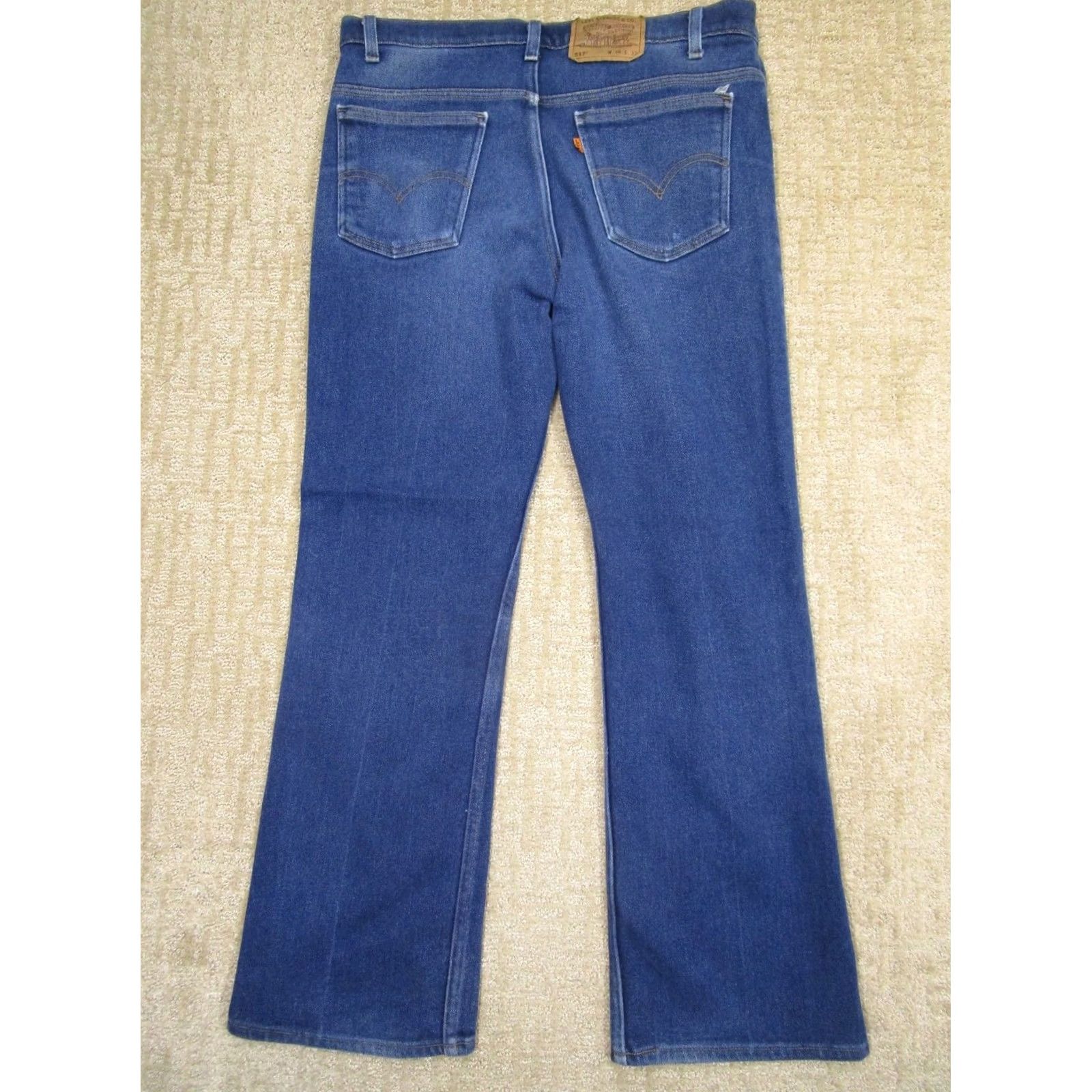 Levi's VINTAGE Levi's 517 Jeans Men 517 Bootcut Denim Blue 90s Slim Fit USA 38x30 Pants/Logo/Hemmed Distressed Faded 90s Mens Jeans Size US 38 / EU 54 - 3 Thumbnail