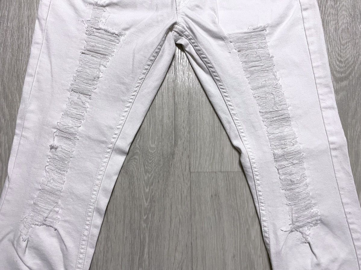 Levi's Vintage Clothing Levi’s 524 Skinny Strip Stitched Torn Distressed Jeans Denim Size 29" - 9 Thumbnail