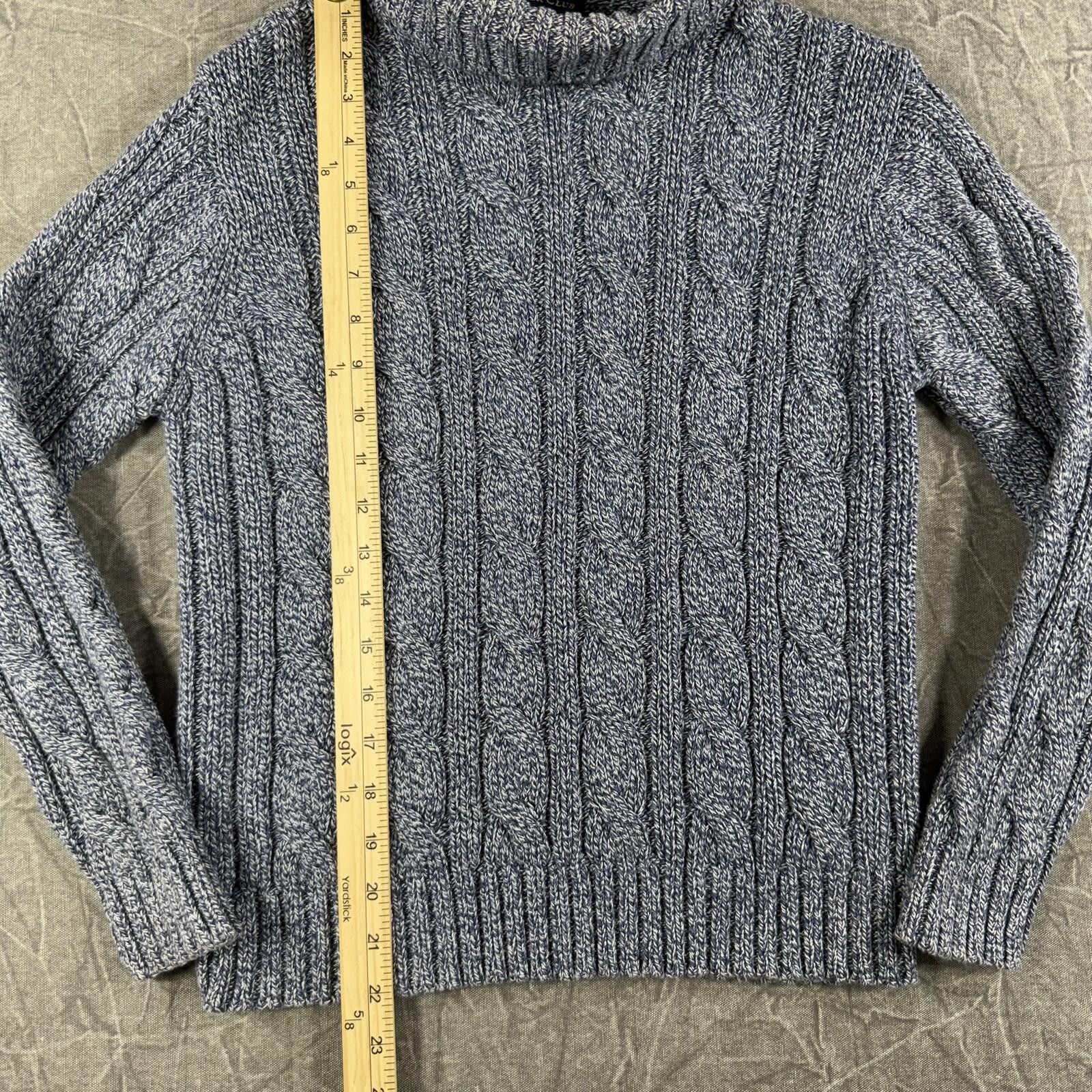 Charter Club Charter Club Sweater Women's M Blue Petite Turtle Neck Knit Size M / US 6-8 / IT 42-44 - 3 Thumbnail