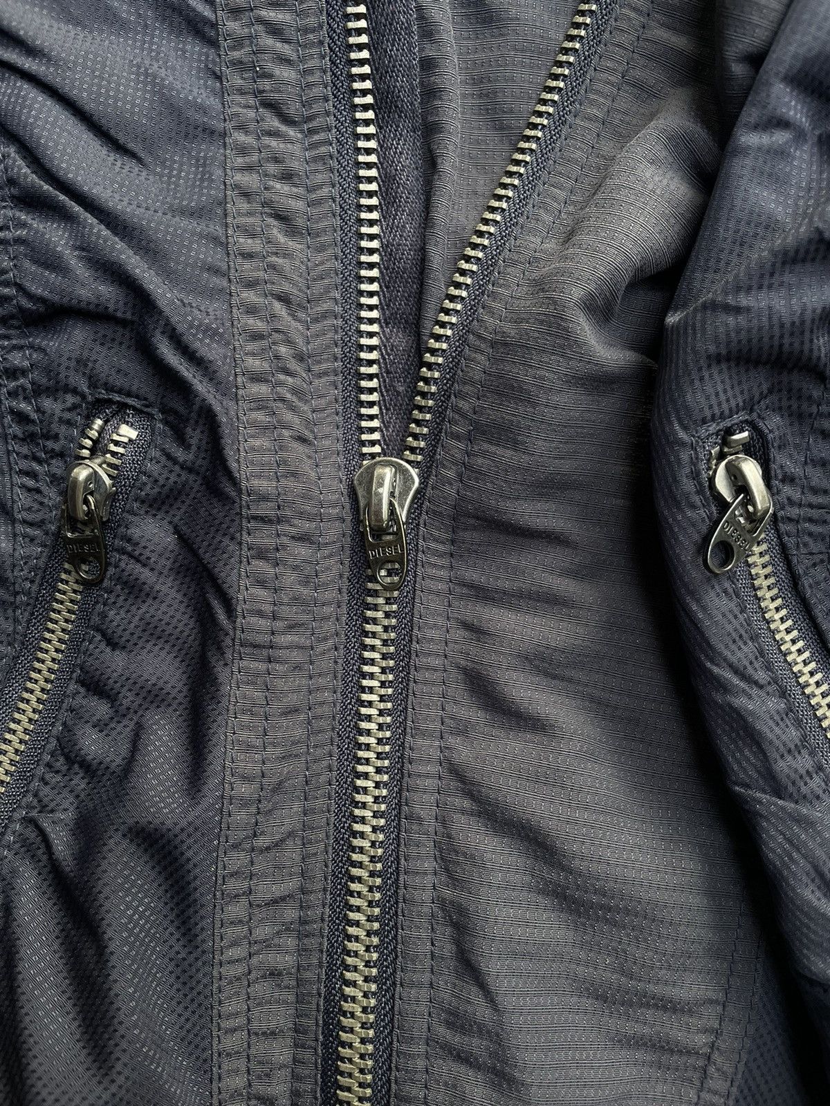 Diesel Diesel Assymetrical Punk Style Nylon Jacket Size S / US 4 / IT 40 - 10 Thumbnail