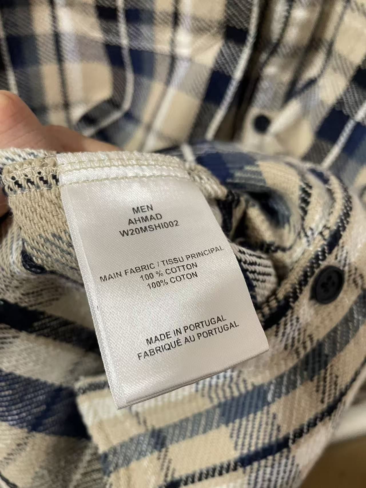 Officine Generale Ahmad Plaid Shirt Size US XL / EU 56 / 4 - 8 Thumbnail