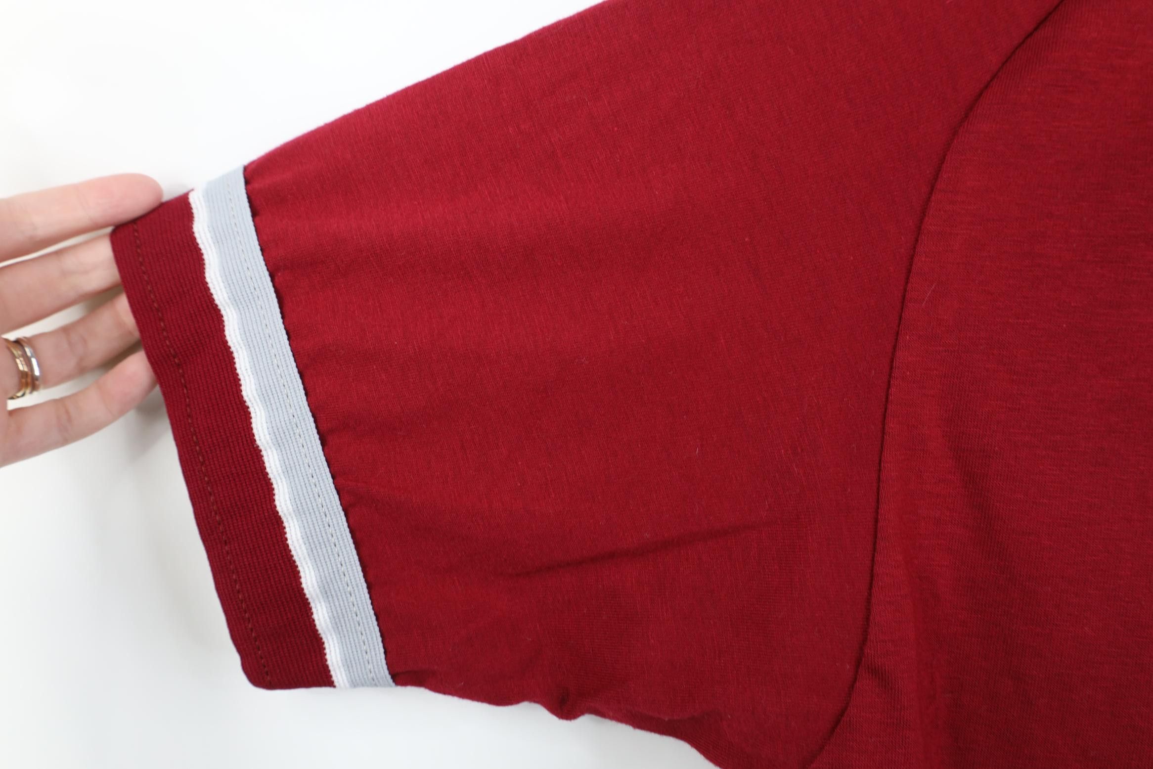 Vintage Vintage 80s 90s Baseball Ringer Henley T-Shirt Red USA Size US M / EU 48-50 / 2 - 10 Thumbnail