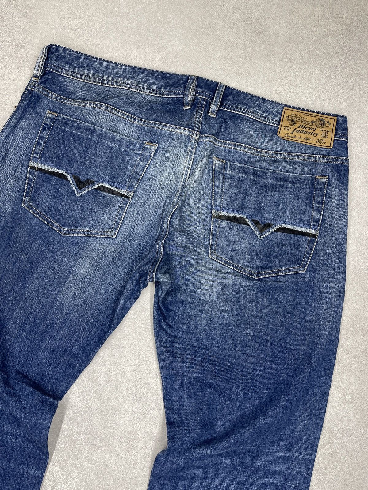 Diesel Mens Diesel Zatiny Denim Jeans Blue Y2K Size US 36 / EU 52 - 3 Thumbnail