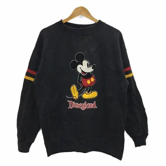 Disney × Vintage Vtg 80' DISNEY Mickey Mouse Disneyland Cartoon Sweatshirt Size XL / US 12-14 / IT 48-50 - 1 Thumbnail