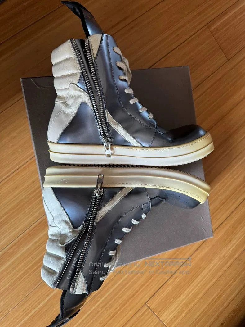 Rick Owens Rick Owens Silver High. Size US 10 / EU 43 - 3 Thumbnail